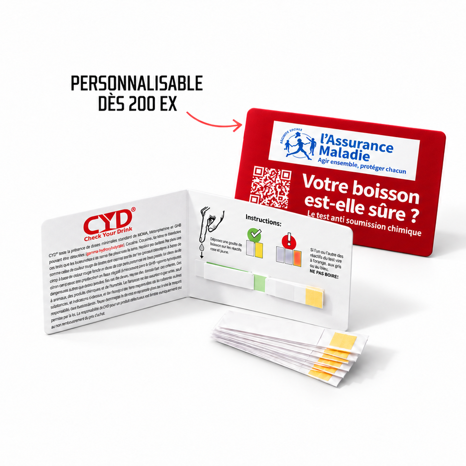 Test de drogue pour boisson CYD® – Check Your Drink